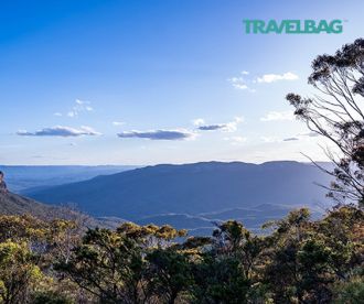 Scenic views over Blue Mountains National Park, NSW
