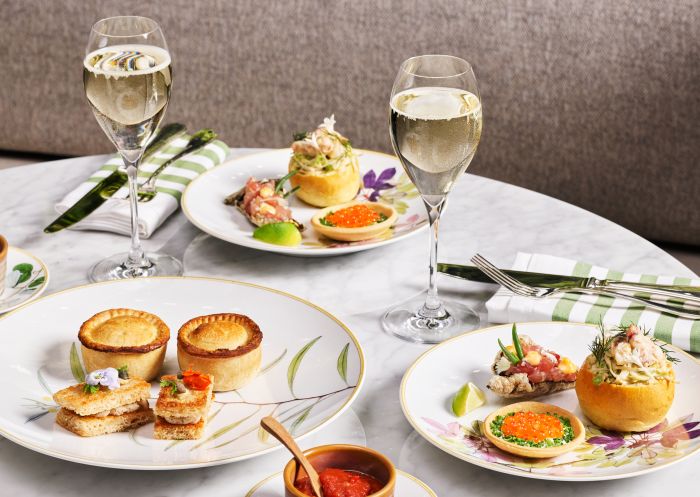 Selection of high tea dishes at Capella Hotel, Sydney CBD