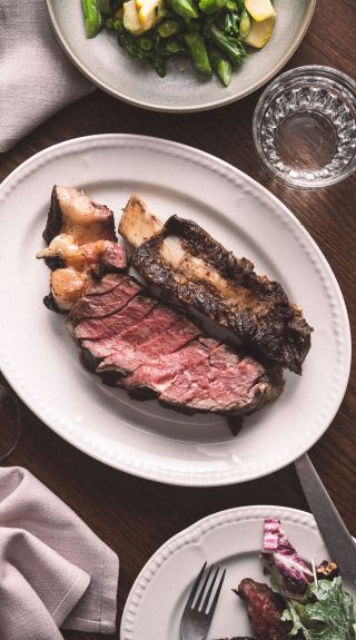 Rib eye steak dishes at The Gidley, CBD - Credit: Dominic Loneragan