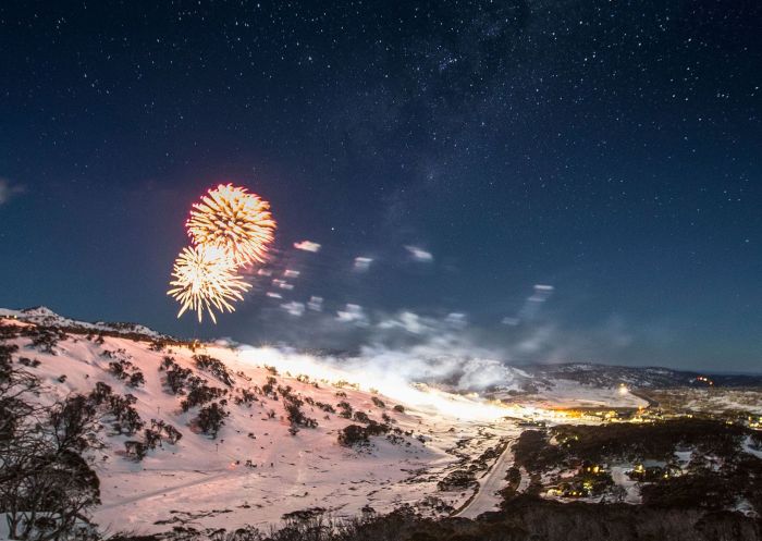 Fireworks Displays and Neon Night Skiing, Perisher 