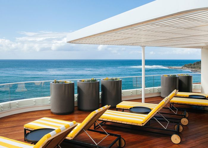 Deckchairs overlooking the beach - The Surf Yamba - Yamba