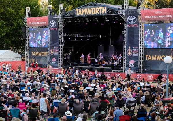 Crowd enjoying country music at the Tamworth Country Music Festival 2019, Tamworth
