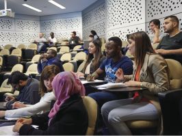 Students in lecture at Western Sydney University in Penrith Western Sydney University, Penrith