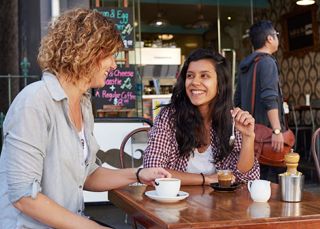 Students enjoying a coffee at Baffi and Mo in Redfern Baffi and Mo, Redfern