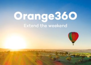 VisitNSW homepage campaign slider - Orange - Extend the Weekend