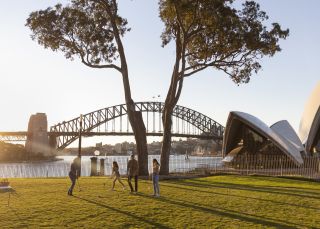 Royal Botanic Garden in front of the Sydney Opera House