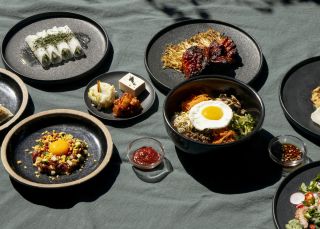 Selection of dishes at Sang by Mabasa, Surry Hills