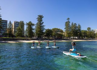 Flow mOcean yoga class, Manly