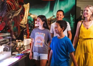 Family visiting, Australian Museum, Sydney
