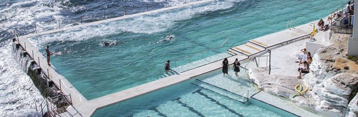 A Summer's day at the Bondi Icebergs Club, Sydney