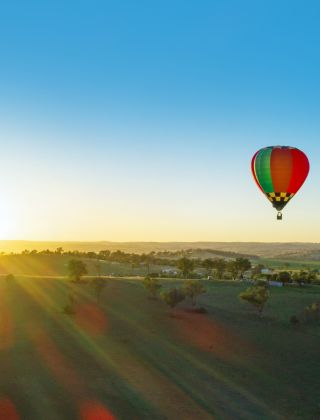 Hot air balloon in Orange