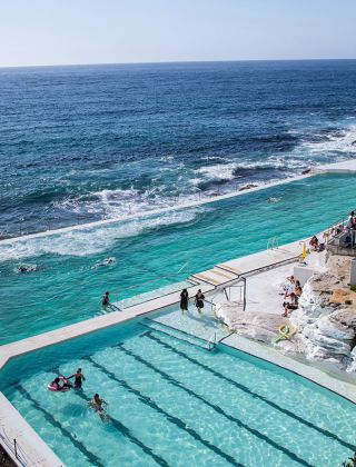 A Summer's day at the Bondi Icebergs Club, Sydney