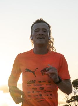 Nedd Brockmann running through NSW - Credit: Bradley Farley