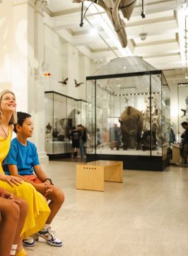 Family visiting the Australian Museum in Sydney