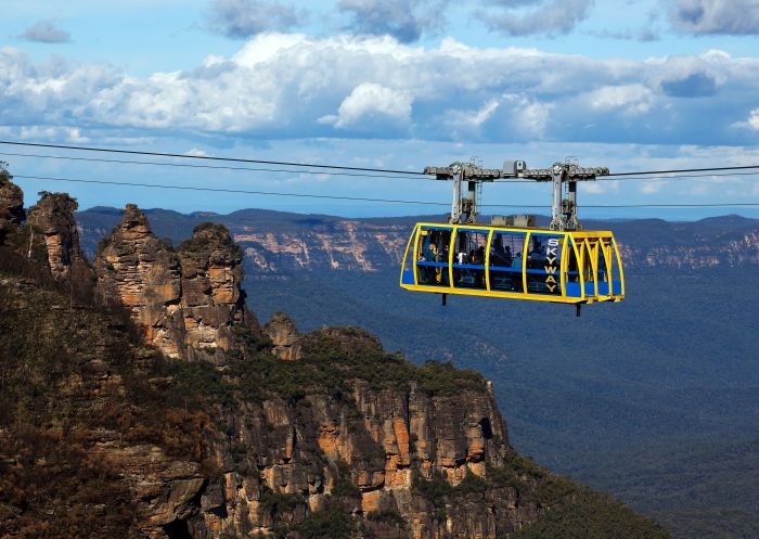 Scenic Skyway in Scenic World - Katoomba Views of scenic skyway, part of Scenic World in Katoomba - Blue Mountains