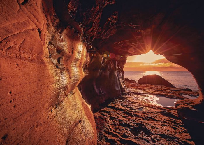 Queenscliff Tunnel, also known as The Wormhole at sunrise, Manly