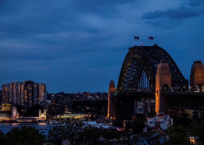View of the Sydney Harbour Bridge from Observatory Hill, Millers Point