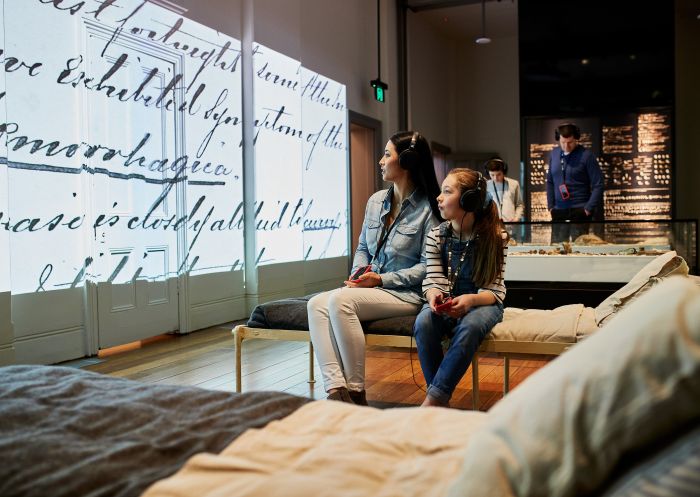 Immersive displays at the Hyde Park Barracks, Sydney City