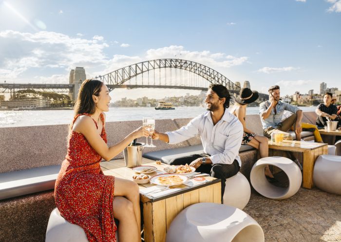 Couple dining at Opera Bar