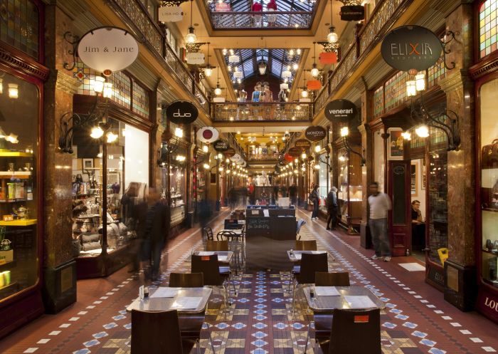  Interior view of the Strand Arcade, CBD
