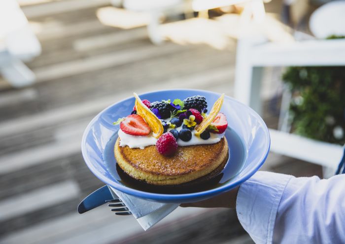 Breakfast dish available on the menu at The Boat House, Palm Beach