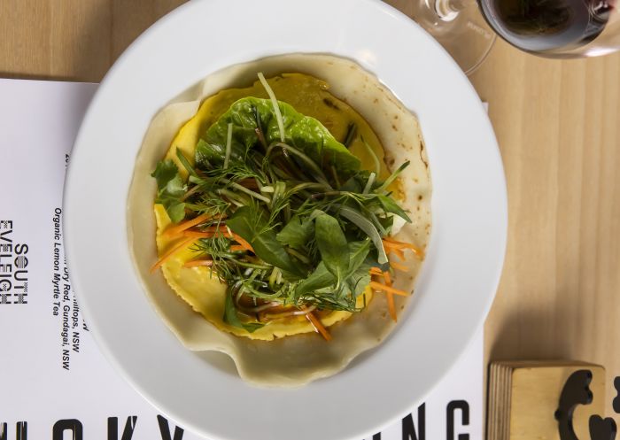 Dish served at Kylie Kwong's Lucky Kwong Australian-Cantonese cafeteria style eatery in South Eveleigh, Sydney