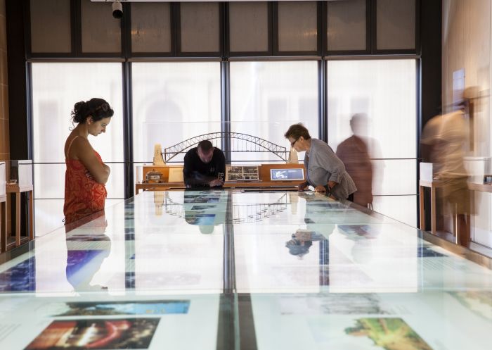 Displays inside the Museum of Sydney in Sydney City