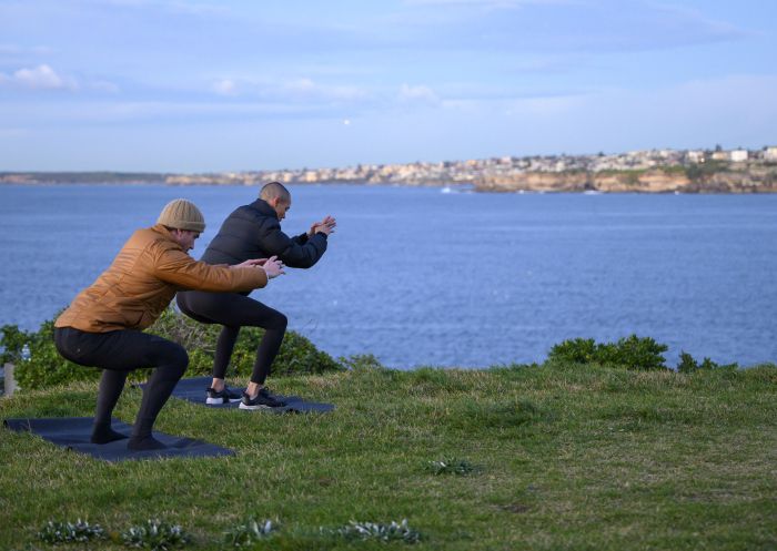 Leah Simmons and Hayden Quinn at Bondi Beach