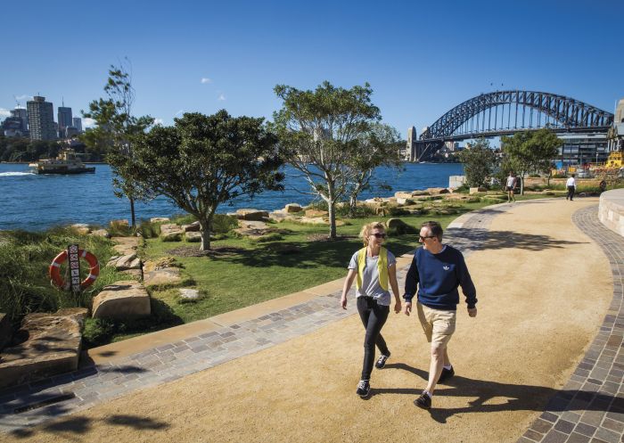 Family walking through Barangaroo Reserve - Barangaroo