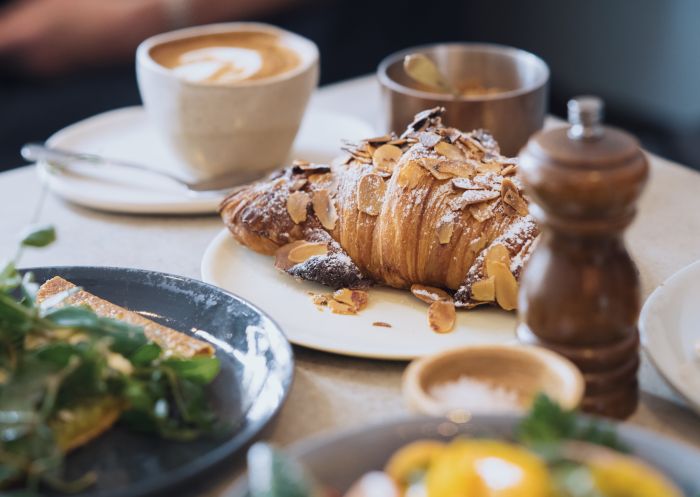 Food and drink available at Flour and Stone bakery on Riley Street, Woolloomooloo