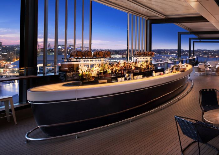 Zephyr Sky Bar, in the Hyatt Regency Sydney 