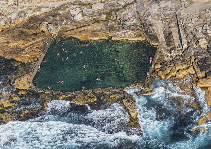 Aerial view of Mahon Pool, Maroubra