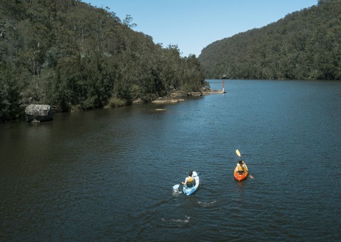 Kayaking on the Hawkesbury River in Hawkesbury, Sydney North