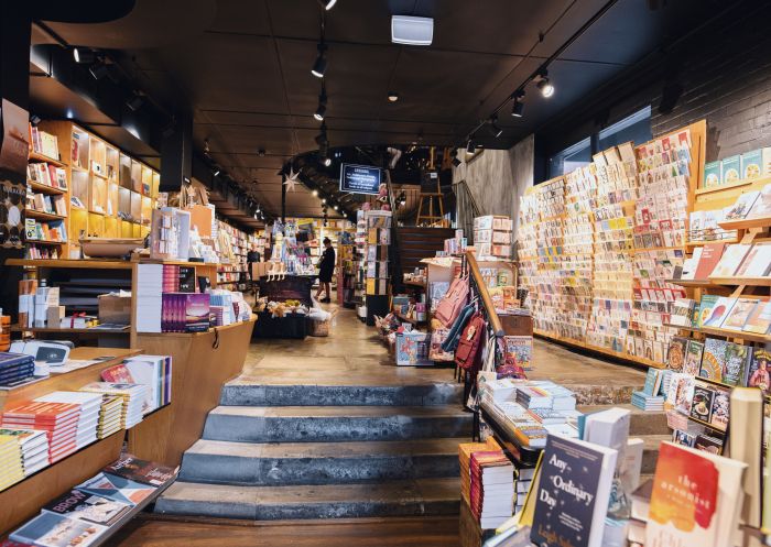 Inside the Berkelouw Paddington book store on Oxford Street, Paddington