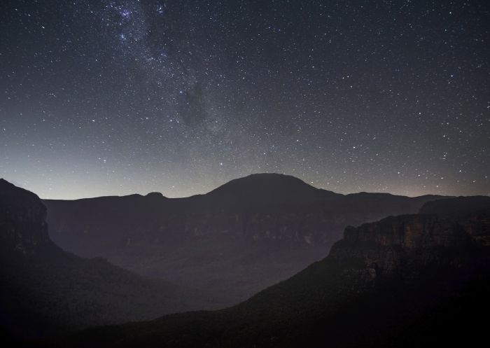 ブルー・マウンテンズのエバンス展望台からの星空観察
