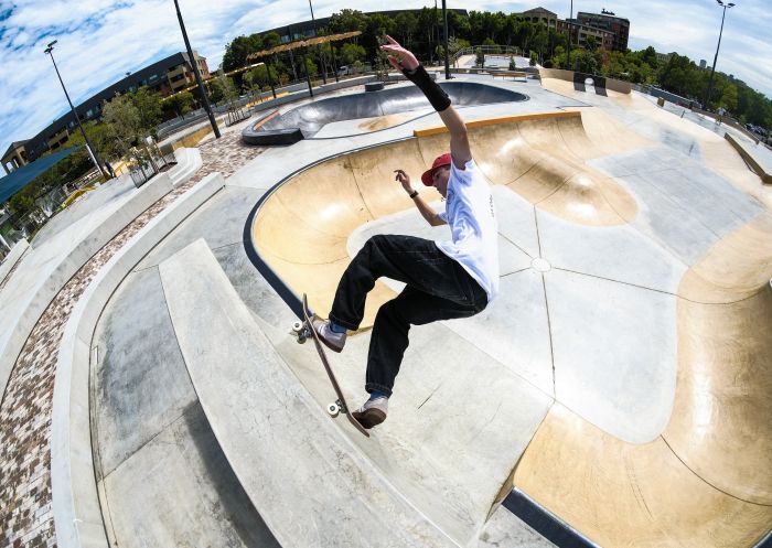 Skate park at Sydney Park in Newtown, Inner Sydney