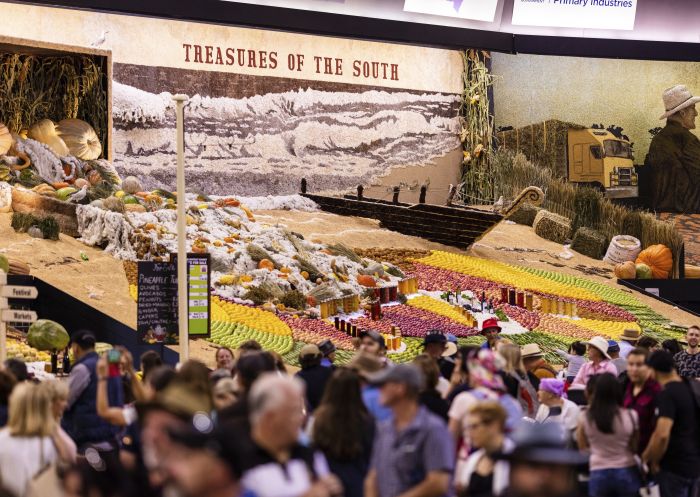 District Exhibits Competition inside the Woolworths Fresh Food Dome at the 2019 Sydney Royal Easter Show, Sydney Showground at Sydney Olympic Park