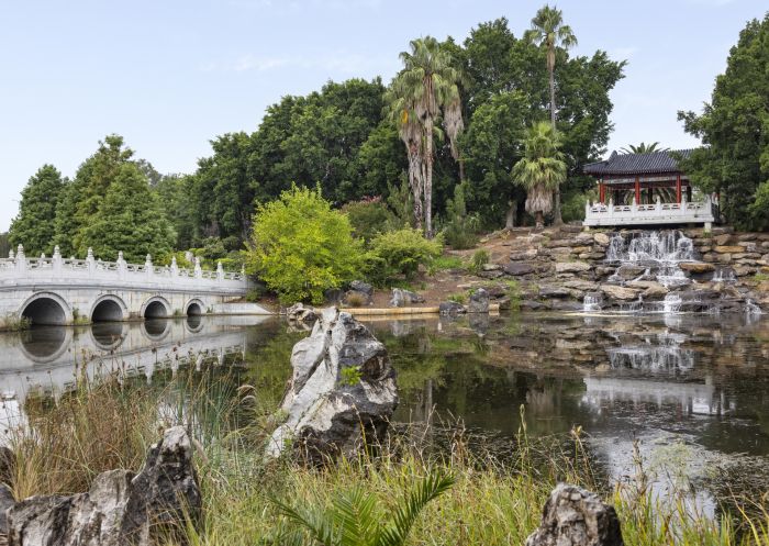 The scenic Chang Lai Yuan Chinese Gardens in Nurragingy Reserve, Doonside