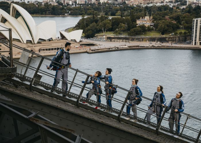 BridgeClimb, Sydney Family enjoying the Burrawa Indigenous Experience at BridgeClimb, Sydney