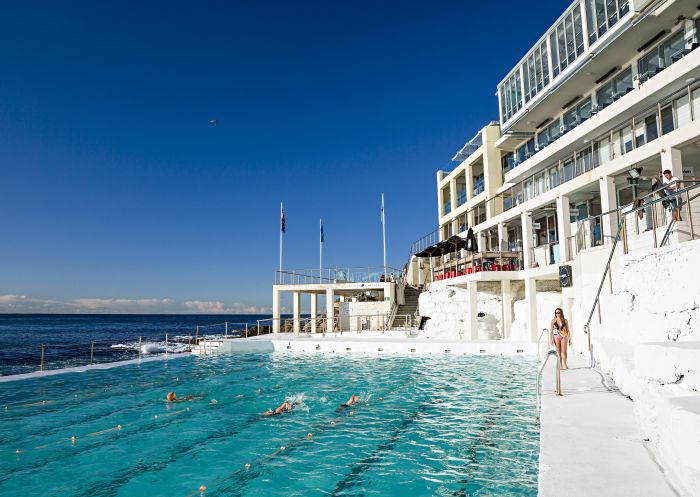 Early morning swimmers at Bondi Icebergs Club, Bondi