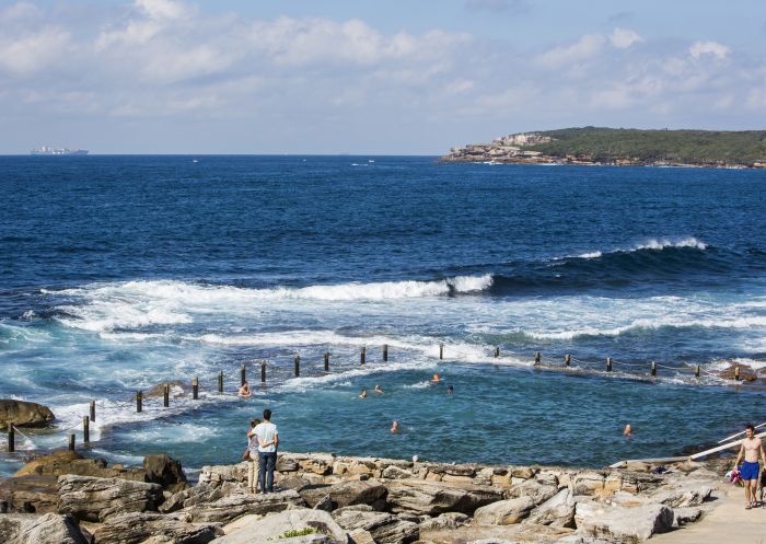 Swimmers enjoying Mahon Pool, Maroubra