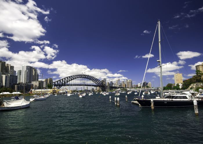 Sydney harbour viewed from Lavender Bay, North Sydney