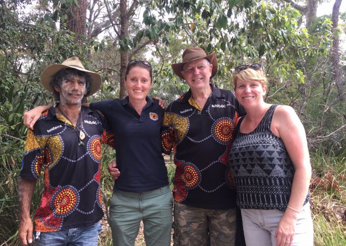 Visitors with Guringai Aboriginal Tours in Frenchs Forest, Sydney North