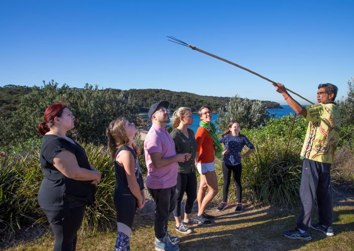 Spear throwing lesson with Kadoo Tours at Pagewood, Sydney East