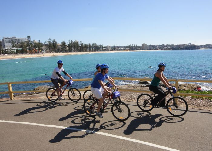 Ride along Manly beach with Manly Bike Tours and Hire in Manly, Sydney North