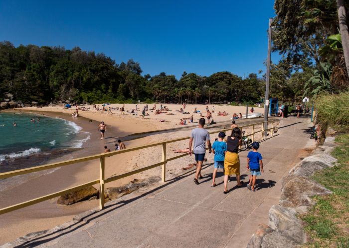 Family enjoying a walk at Shelly Beach - Manly - Sydney North