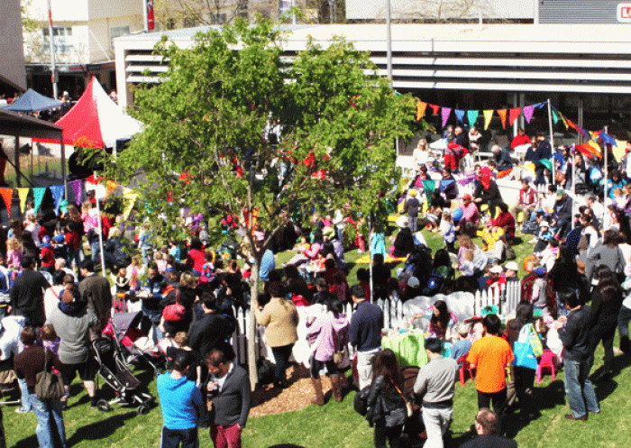 Crowd enjoying an event at Chatswood, Sydney North