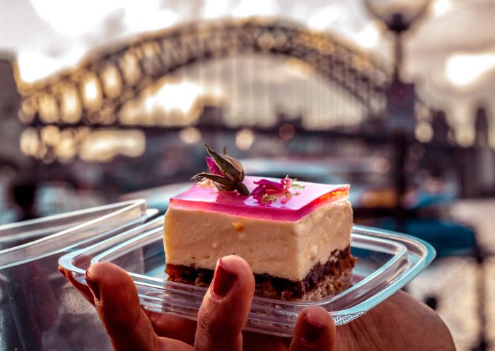 Rose cake at Bastille Festival in The Rocks, Sydney City