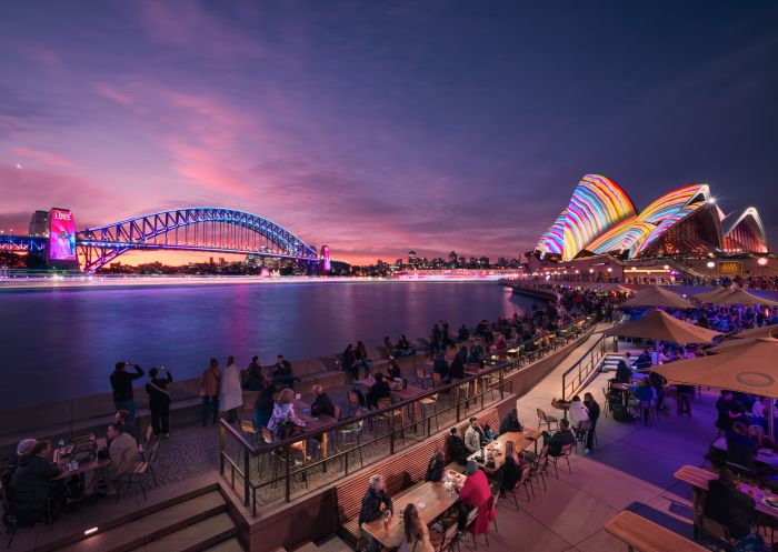 Sydney Opera House Forecourt during Vivid Sydney 2022
