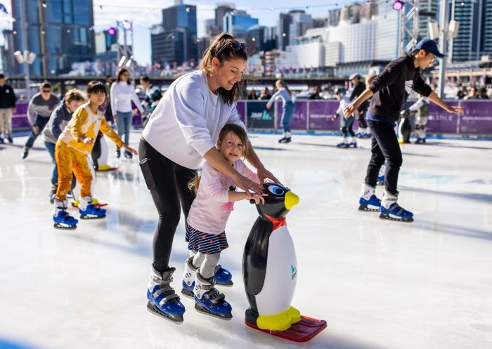 Ice skating rink at Darling Harbour,  Sydney City